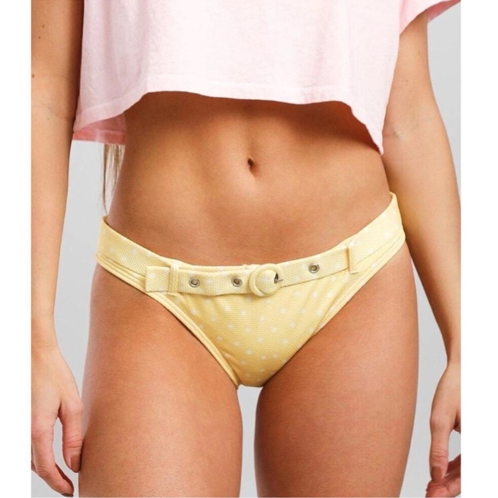 Billabong -The‎ Salty Blonde Yellow Sundipped Bikini Bottoms Medium- NWT